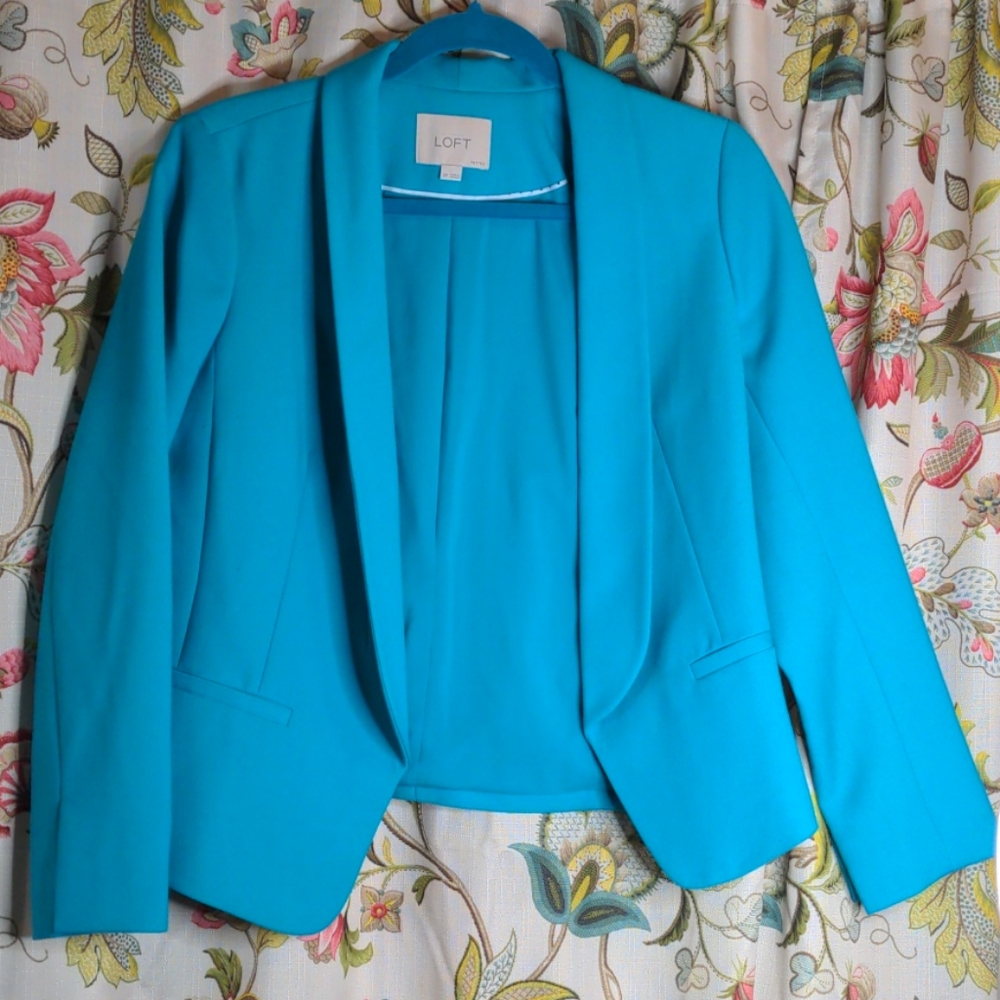 Ann Taylor Loft Turquoise Blazer